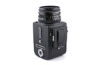 Hasselblad 501C (11045) + Waist Level Finder (New / Black, 42323) + A12N Film Magazine + 80mm f2.8 Planar T* C (New) (20029) + Acute Matte D Standard Focusing Screen (42204)