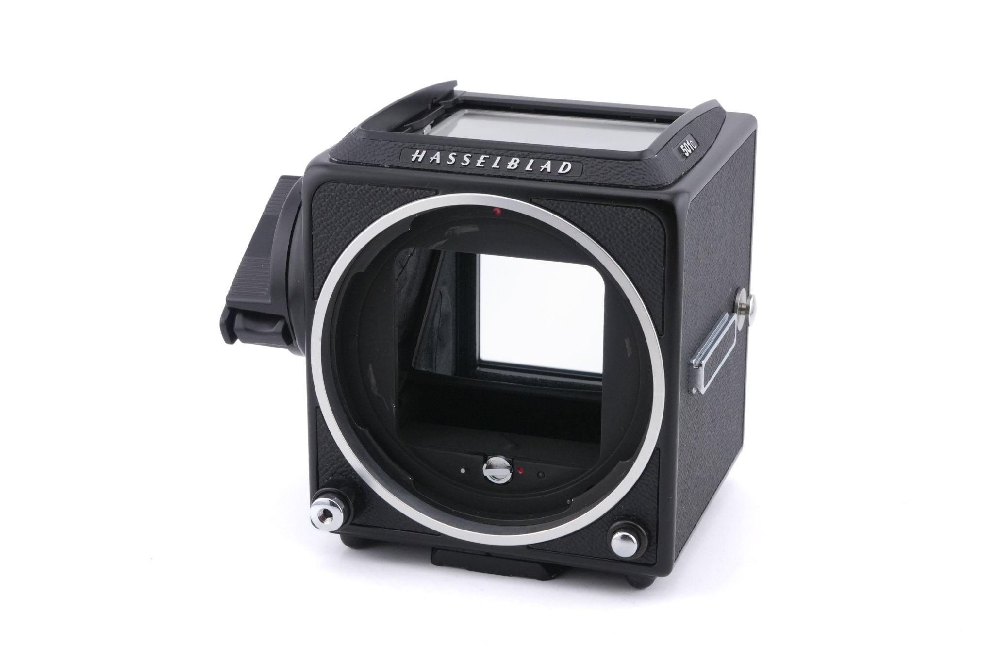 Hasselblad 501C (11045) + Waist Level Finder (New / Black, 42323) + A12N Film Magazine + 80mm f2.8 Planar T* C (New) (20029) + Acute Matte D Standard Focusing Screen (42204)
