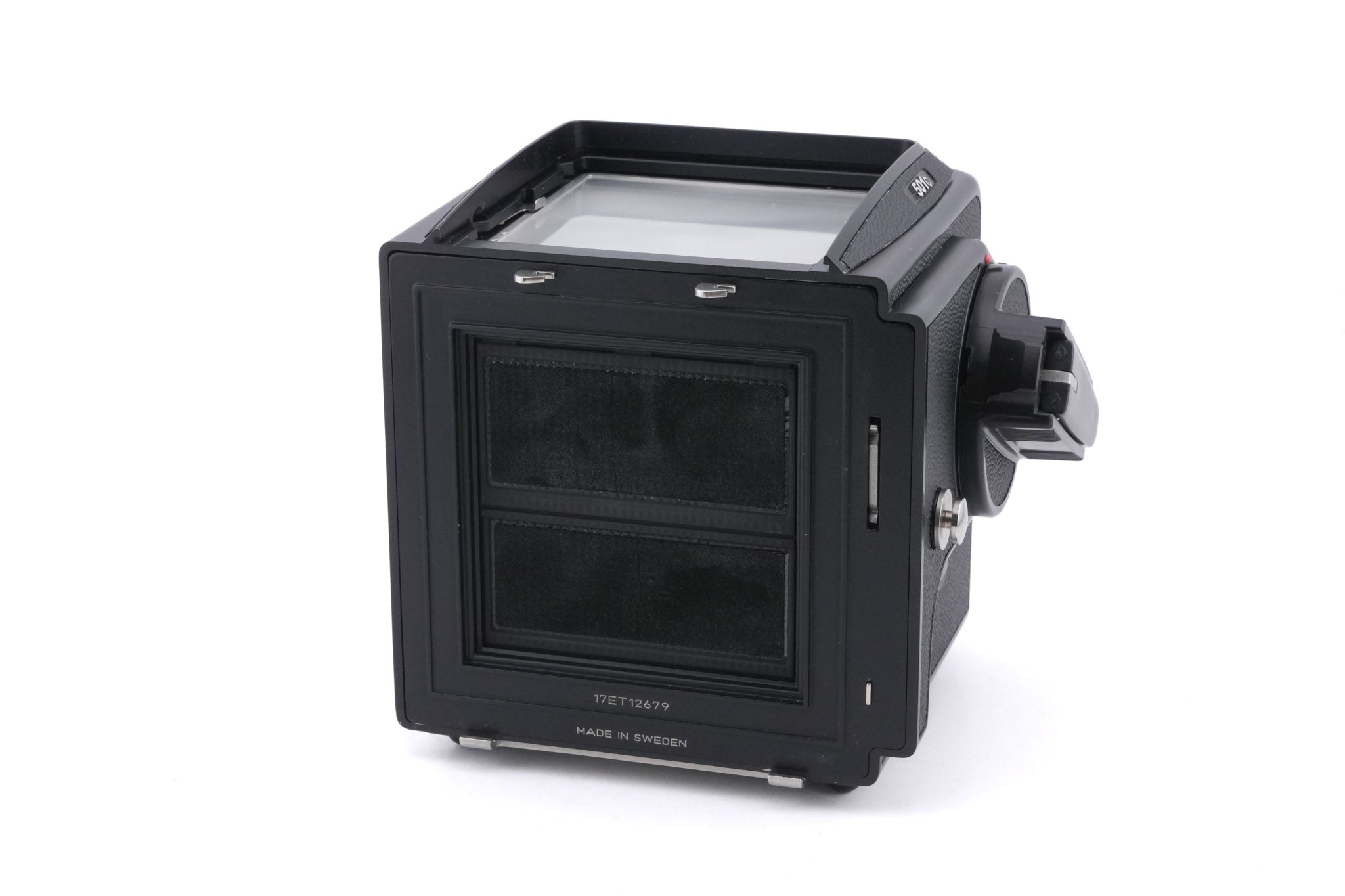 Hasselblad 501C (11045) + Waist Level Finder (New / Black, 42323) + A12N Film Magazine + 80mm f2.8 Planar T* C (New) (20029) + Acute Matte D Standard Focusing Screen (42204)