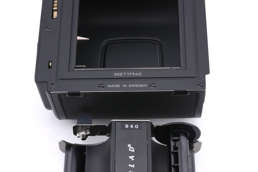 Hasselblad 501C (11045) + Waist Level Finder (New / Black, 42323) + A12N Film Magazine + 80mm f2.8 Planar T* C (New) (20029) + Acute Matte D Standard Focusing Screen (42204)