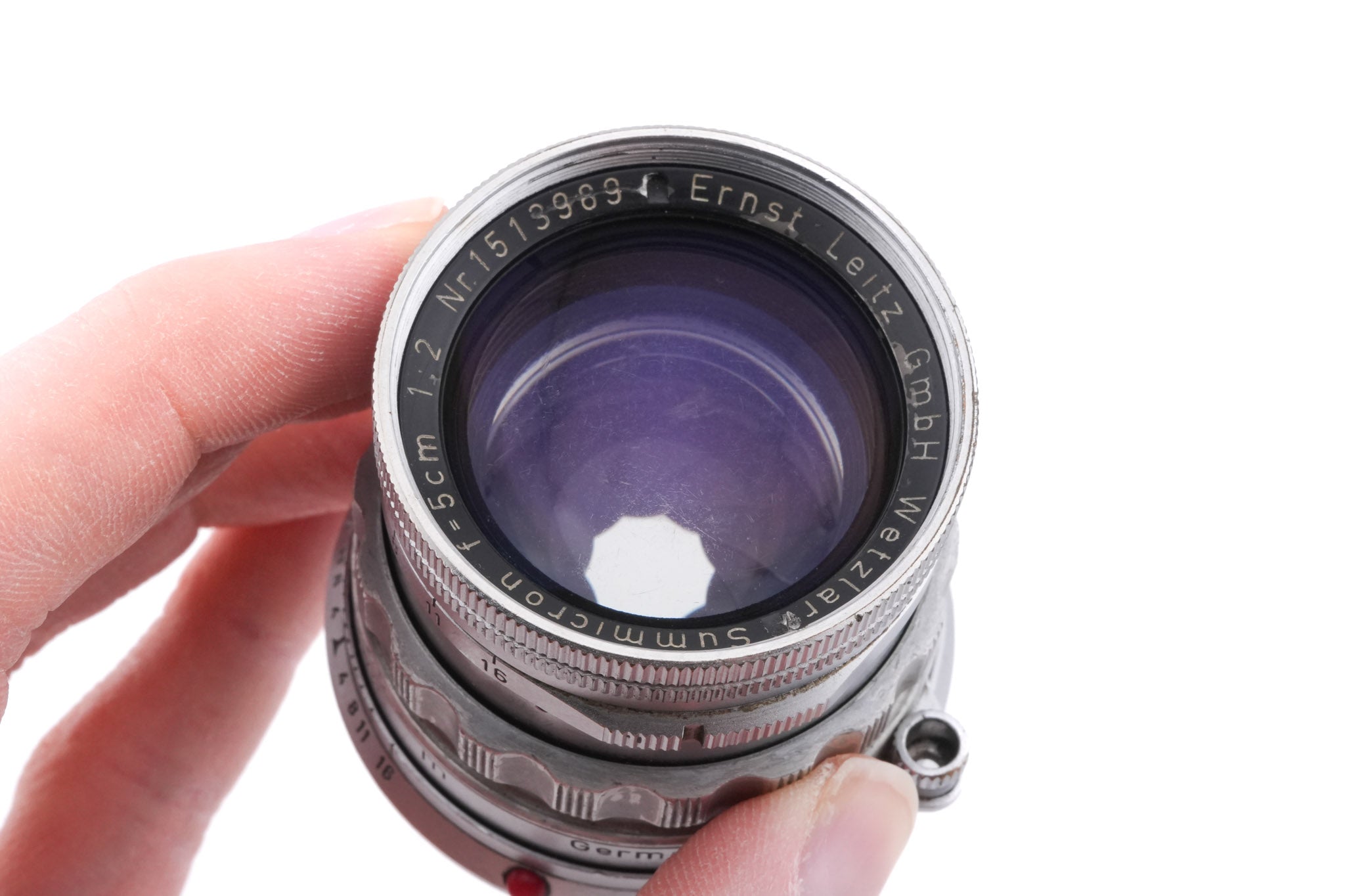 Leica 50mm f2 Summicron (Type II) (Silver, SOOIC-MS / SOSIC / 11118 / 11618 / 11818)