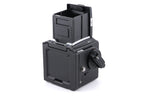 Hasselblad 503CX (Black, 10172) + Acute Matte D Grid / Split Image Focusing Screen (42217) + Waist Level Finder (New / Black, 42323)