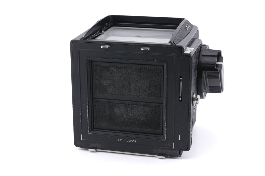 Hasselblad 503CX (Black, 10172) + Acute Matte D Grid / Split Image Focusing Screen (42217) + Waist Level Finder (New / Black, 42323)