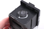 Hasselblad 503CX (Black, 10172) + Acute Matte D Grid / Split Image Focusing Screen (42217) + Waist Level Finder (New / Black, 42323)