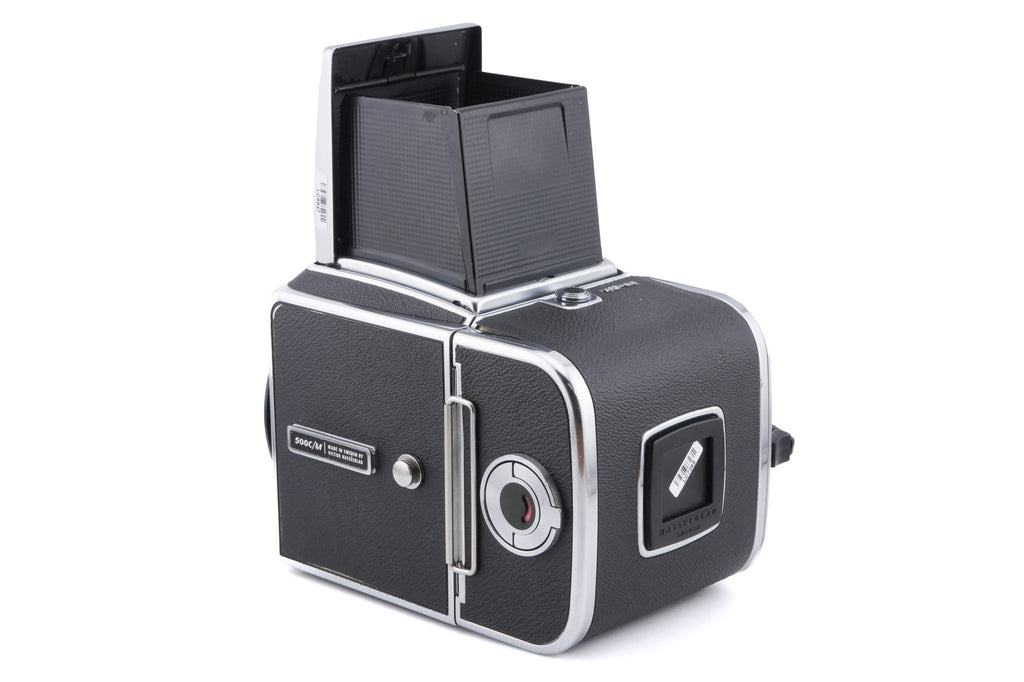Hasselblad 500C/M (Silver, 10026) + A12N Film Magazine + Waist Level Finder (Old / Silver, 42021) + Rapid Winding Crank (Chrome, 44016/TIRFC) + Microprism / Split Image Focusing Screen K 20/20