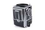 Hasselblad 500C/M (Silver, 10026) + A12N Film Magazine + Waist Level Finder (Old / Silver, 42021) + Rapid Winding Crank (Chrome, 44016/TIRFC) + Microprism / Split Image Focusing Screen K 20/20