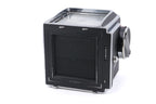 Hasselblad 500C/M (Silver, 10026) + A12N Film Magazine + Waist Level Finder (Old / Silver, 42021) + Rapid Winding Crank (Chrome, 44016/TIRFC) + Microprism / Split Image Focusing Screen K 20/20