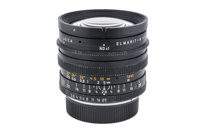 Leica 19mm f2.8 Elmarit-R (Type II) (3-Cam) (11258) + SIMple Fit Follow Focus Gear (Medium) + Leica R - Canon EF Mount Adapter (6-Hole) + Lens Hood (12546) + 80/85mm O.D. Simring (Leica R 19mm f2.8 VII)