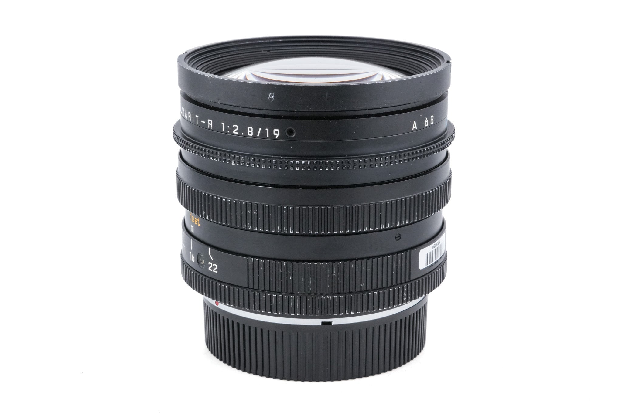 Leica 19mm f2.8 Elmarit-R (Type II) (3-Cam) (11258) + SIMple Fit Follow Focus Gear (Medium) + Leica R - Canon EF Mount Adapter (6-Hole) + Lens Hood (19mm f2.8 R) (12546) + 80/85mm O.D. Simring (Leica R 19mm f2.8 VII)