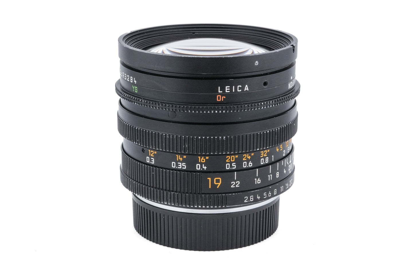 Leica 19mm f2.8 Elmarit-R (Type II) (3-Cam) (11258) + SIMple Fit Follow Focus Gear (Medium) + Leica R - Canon EF Mount Adapter (6-Hole) + Lens Hood (12546) + 80/85mm O.D. Simring (Leica R 19mm f2.8 VII)
