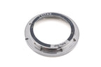 Leica 19mm f2.8 Elmarit-R (Type II) (3-Cam) (11258) + SIMple Fit Follow Focus Gear (Medium) + Leica R - Canon EF Mount Adapter (6-Hole) + Lens Hood (19mm f2.8 R) (12546) + 80/85mm O.D. Simring (Leica R 19mm f2.8 VII)