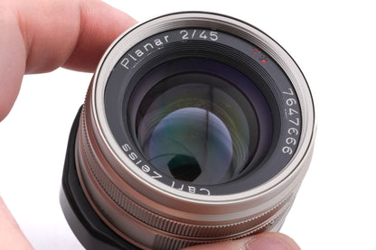 Carl Zeiss 45mm f2 Planar T*