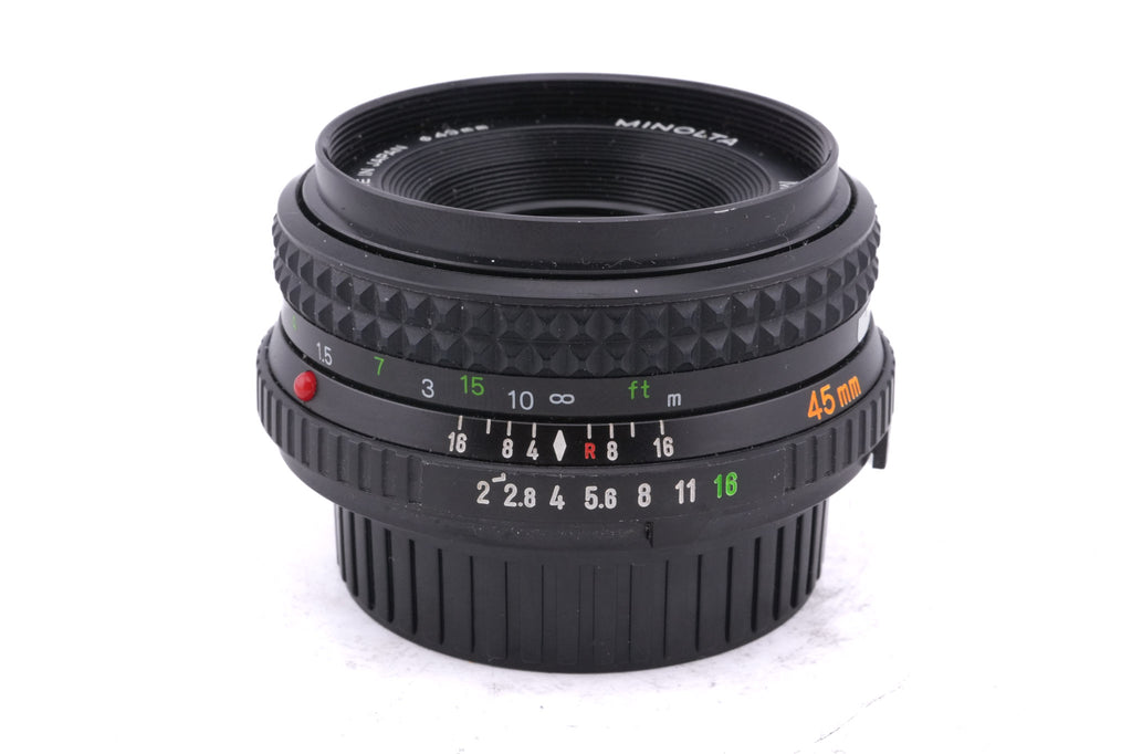 Minolta 45mm f2 MD Rokkor