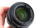 Olympus 50mm f1.8 Zuiko MC Auto-S