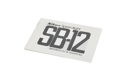 Nikon SB-12 Speedlight Instructions - Accessory