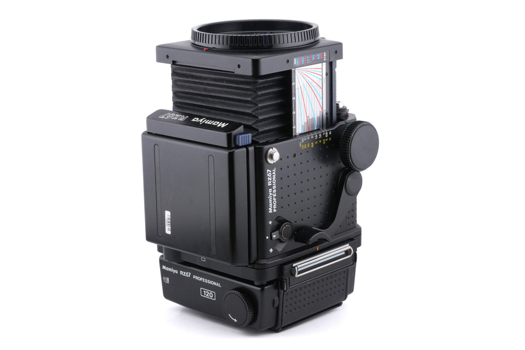 Mamiya RZ67 Professional + 120 6x7 Roll Film Holder Professional + Waist Level Finder