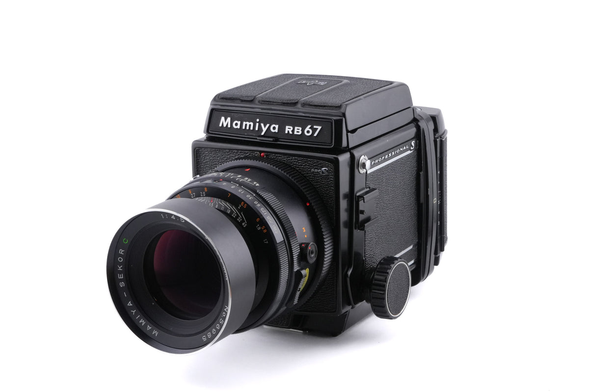 Mamiya RB67 Pro-S + 120 6x7 Pro-S Roll Film Holder + 180mm f4.5 Sekor C + Waist Level Finder