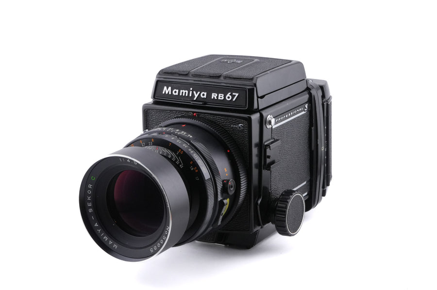 Mamiya RB67 Pro-S + 120 6x7 Pro-S Roll Film Holder + 180mm f4.5 Sekor C + Waist Level Finder
