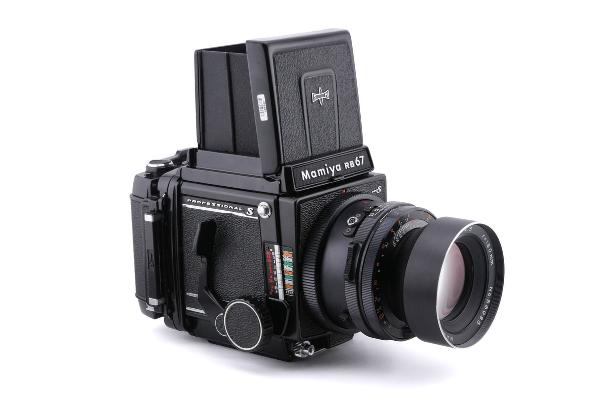 Mamiya RB67 Pro-S + 120 6x7 Pro-S Roll Film Holder + 180mm f4.5 Sekor C + Waist Level Finder