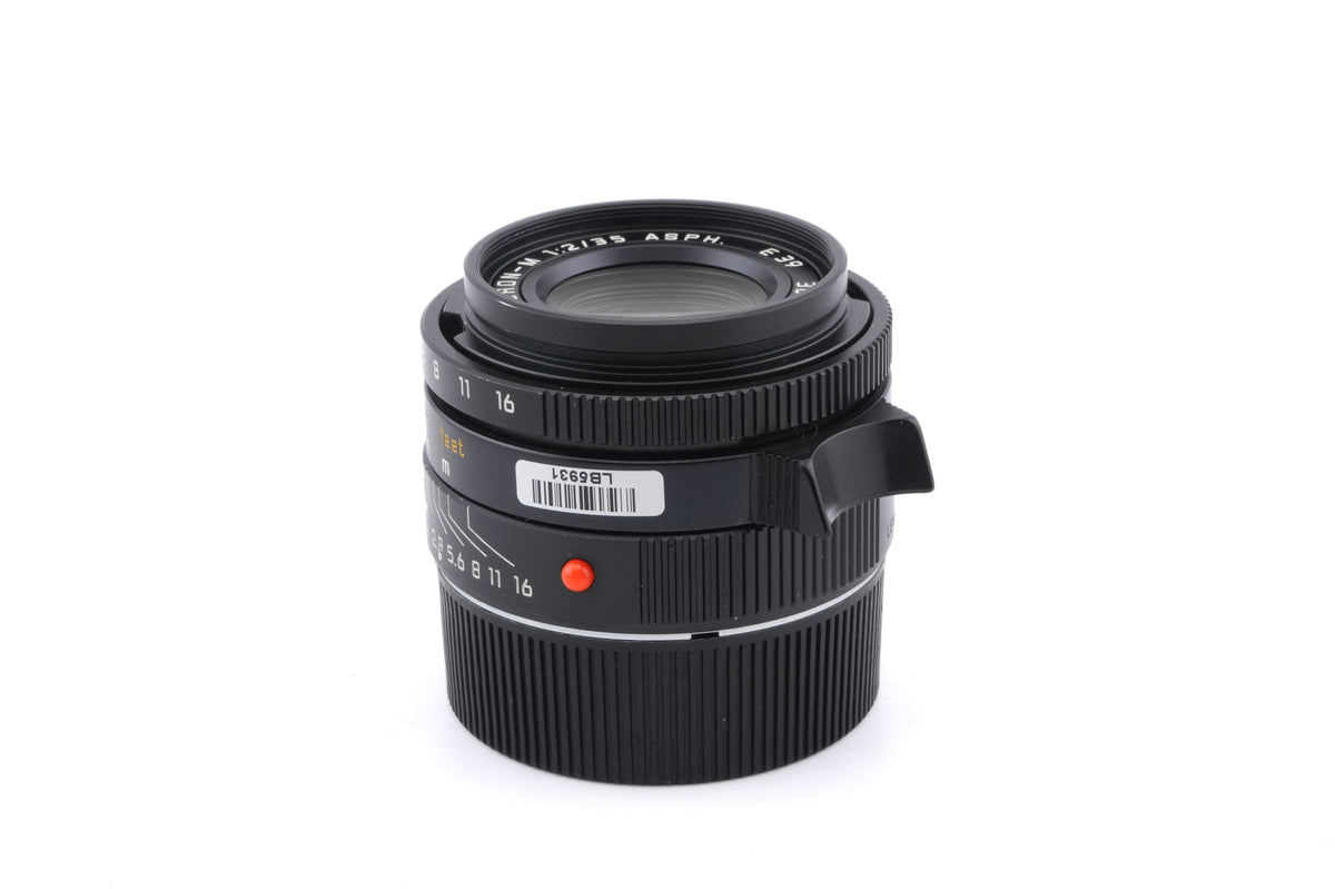 Leica 35mm f2 Summicron-M ASPH. (Type I) (Black, 11879)