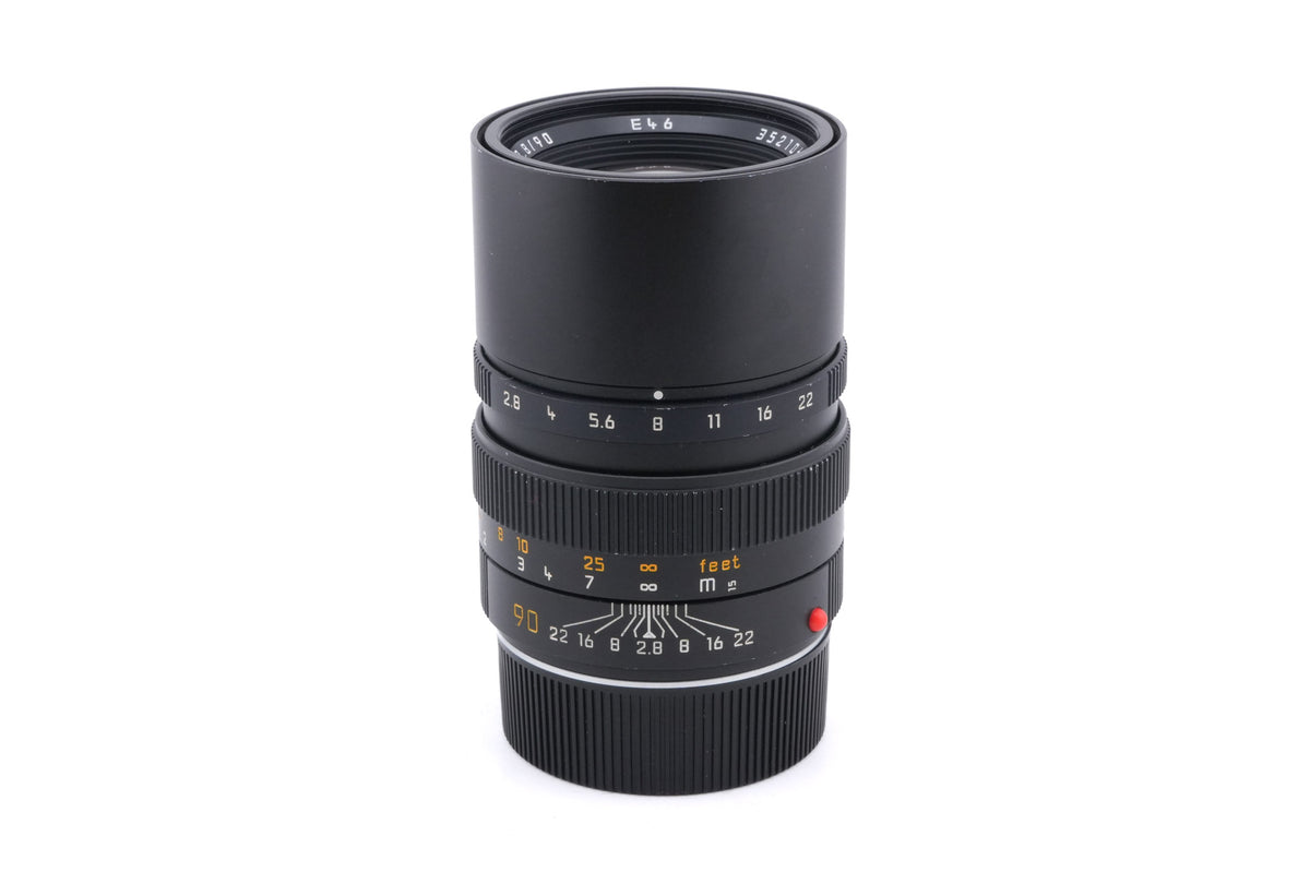 Leica 90mm f2.8 Elmarit-M (Black, 11807)