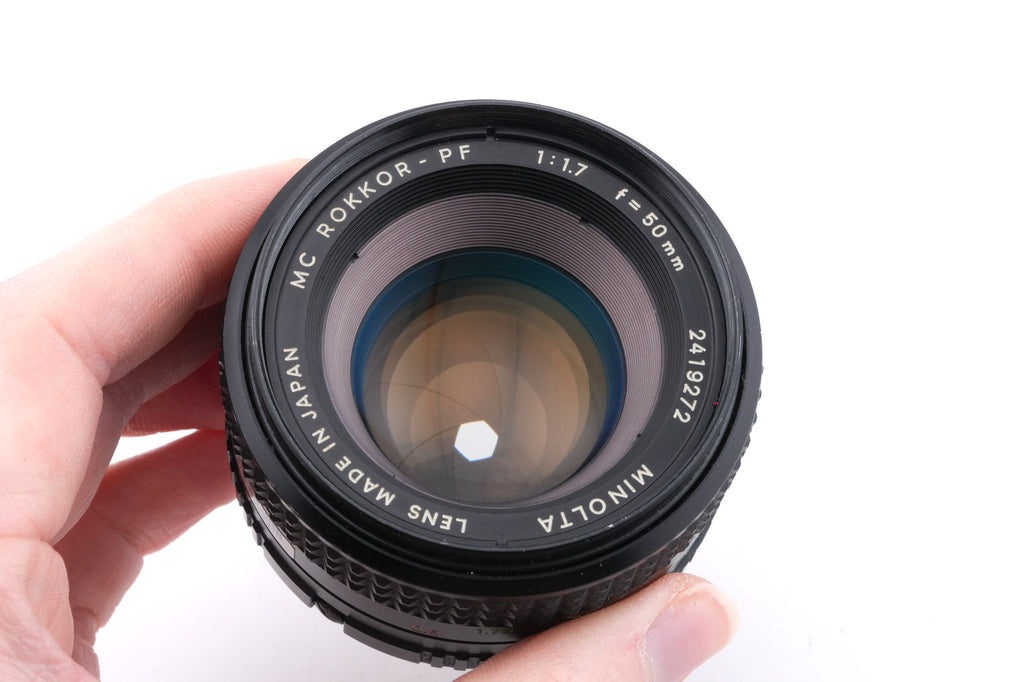 Minolta 50mm f1.7 MC Rokkor-PF