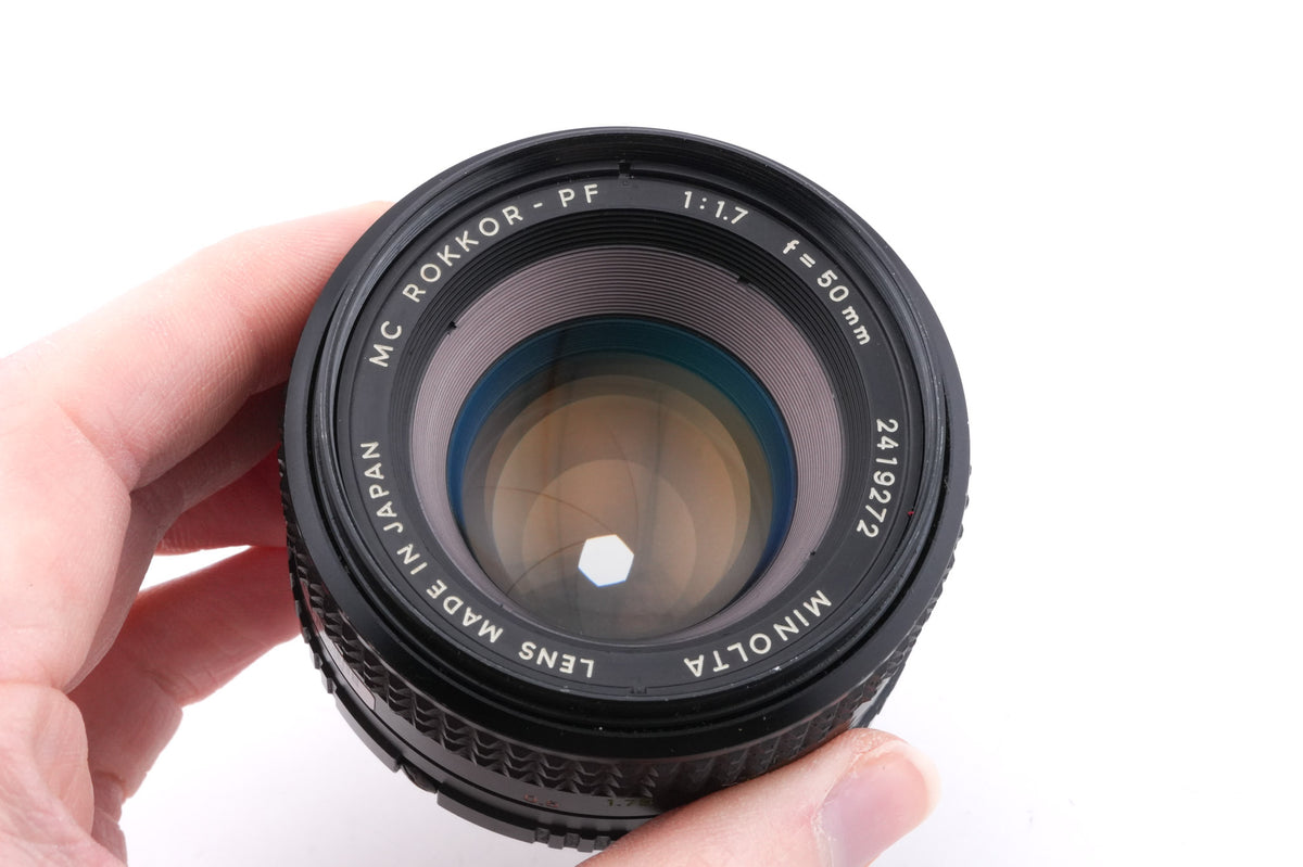 Minolta 50mm f1.7 MC Rokkor-PF