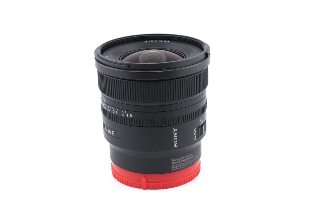 Sony 16mm f1.8 G (SEL16F18G)