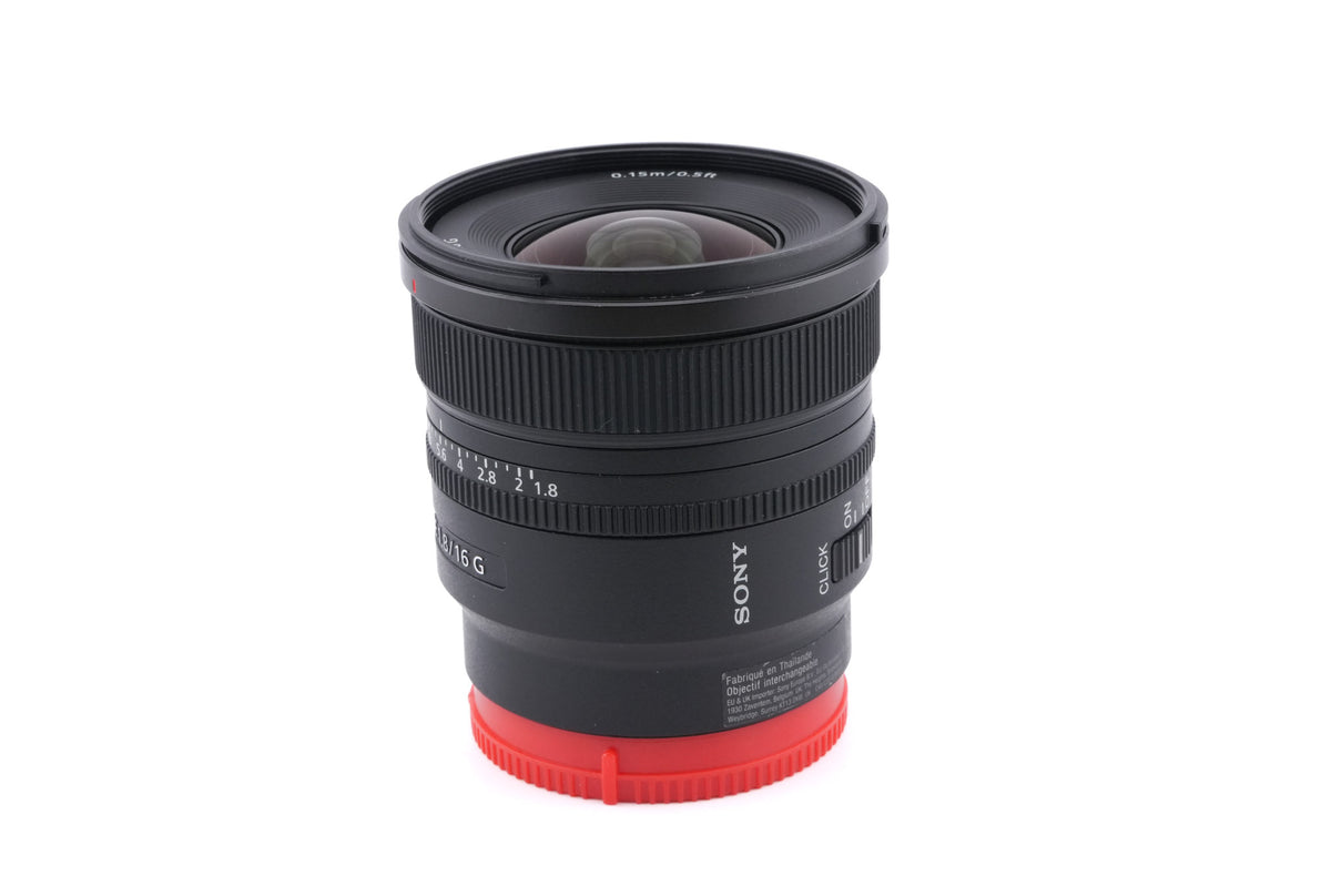 Sony 16mm f1.8 G (SEL16F18G)