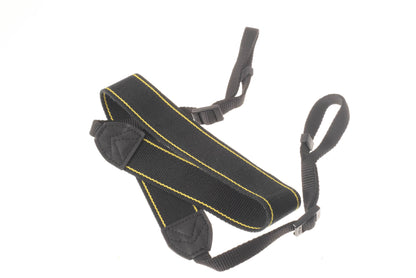 Nikon Black & Yellow Fabric Neck Strap