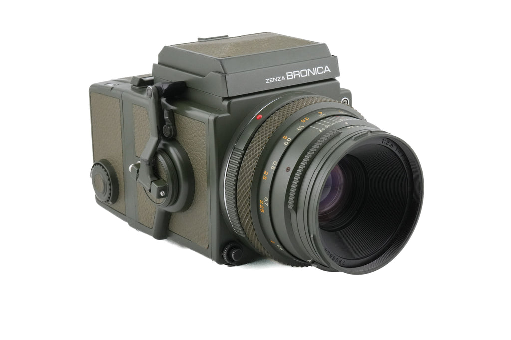 Zenza Bronica ETRS SF (Safari) + 75mm f2.8 Zenzanon EII (Safari) + 120 Film Back (Safari)