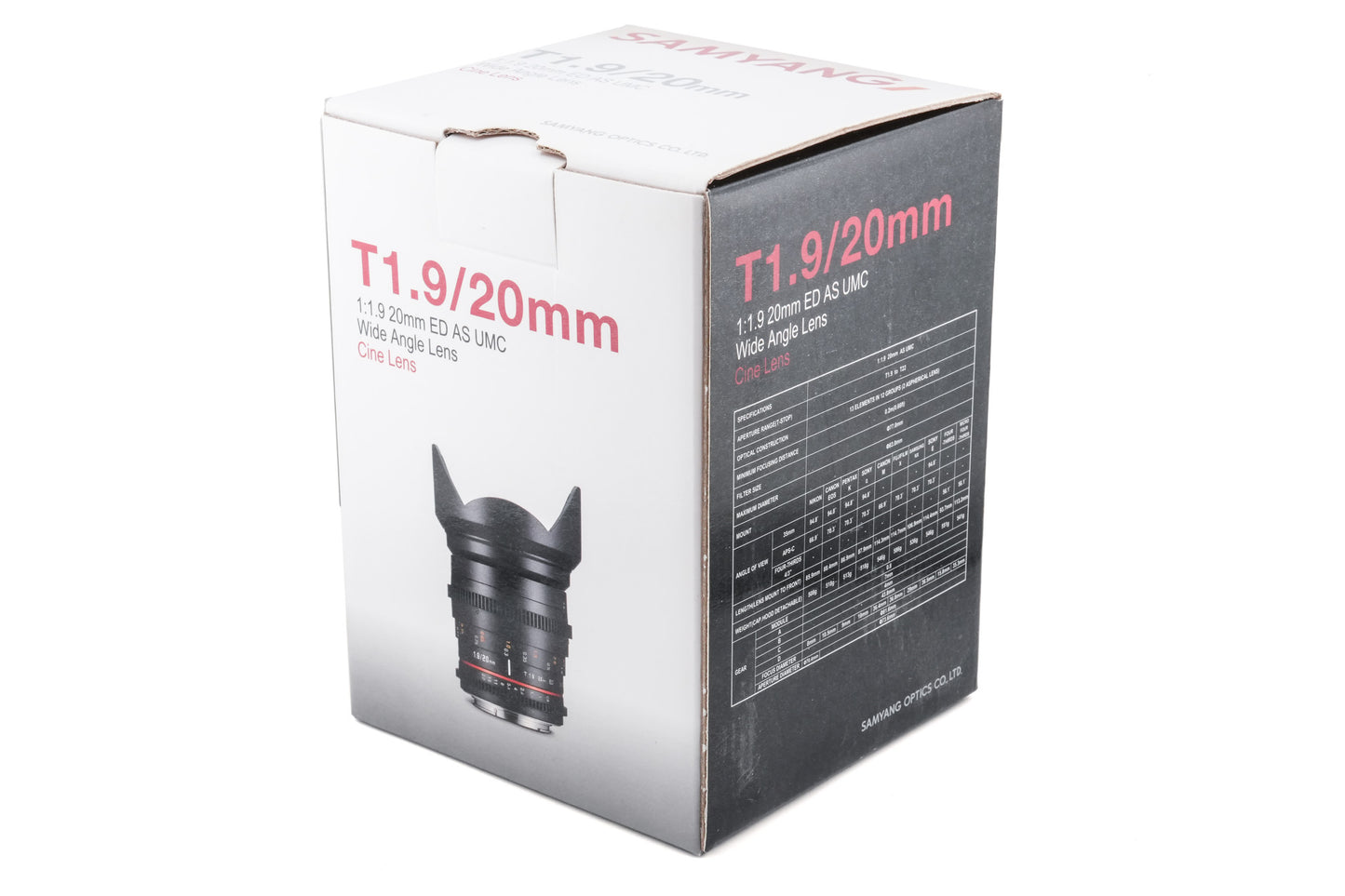 Samyang 20mm T1.9 ED AS UMC