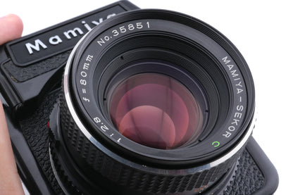 Mamiya M645 + 80mm f2.8 Sekor C + PD Prism Finder S + 120 Roll Film Insert