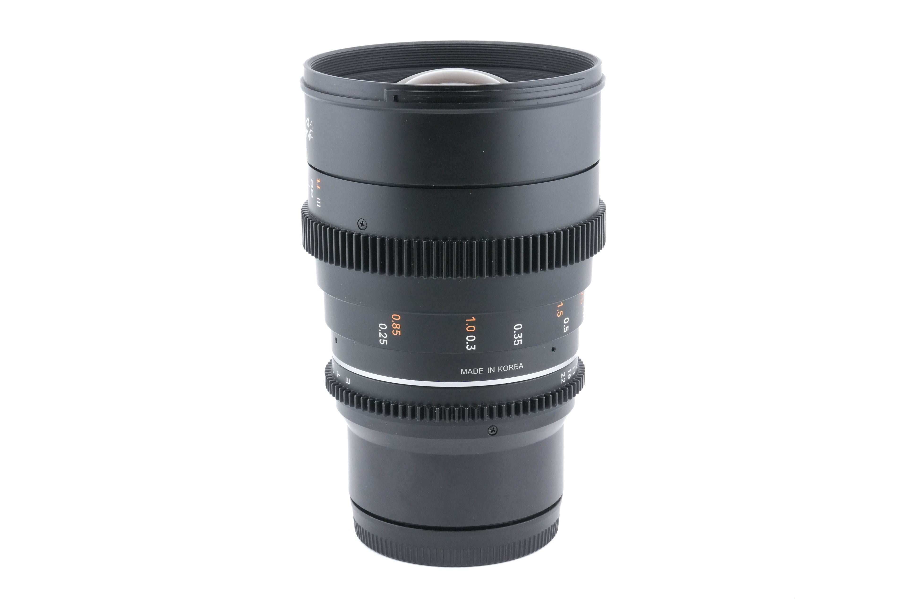 Samyang 24mm T1.5 VDSLR MK2