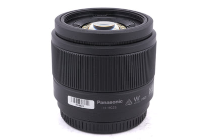 Panasonic 25mm f1.7 Lumix G ASPH. (H-H025)