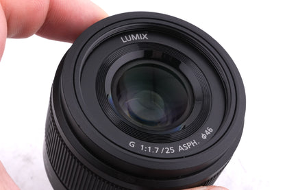 Panasonic 25mm f1.7 Lumix G ASPH. (H-H025)