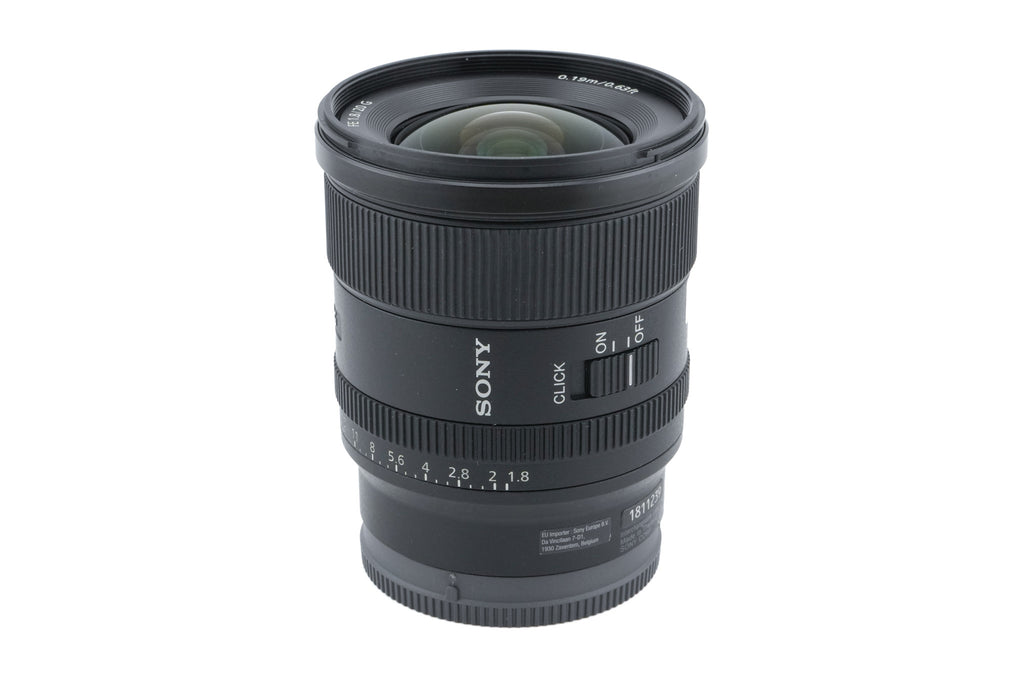 Sony 20mm f1.8 G (SEL20F18G)
