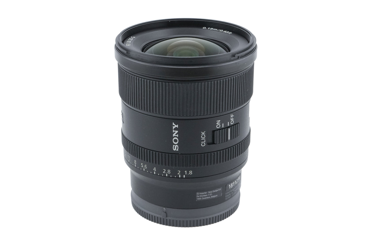 Sony 20mm f1.8 G (SEL20F18G)