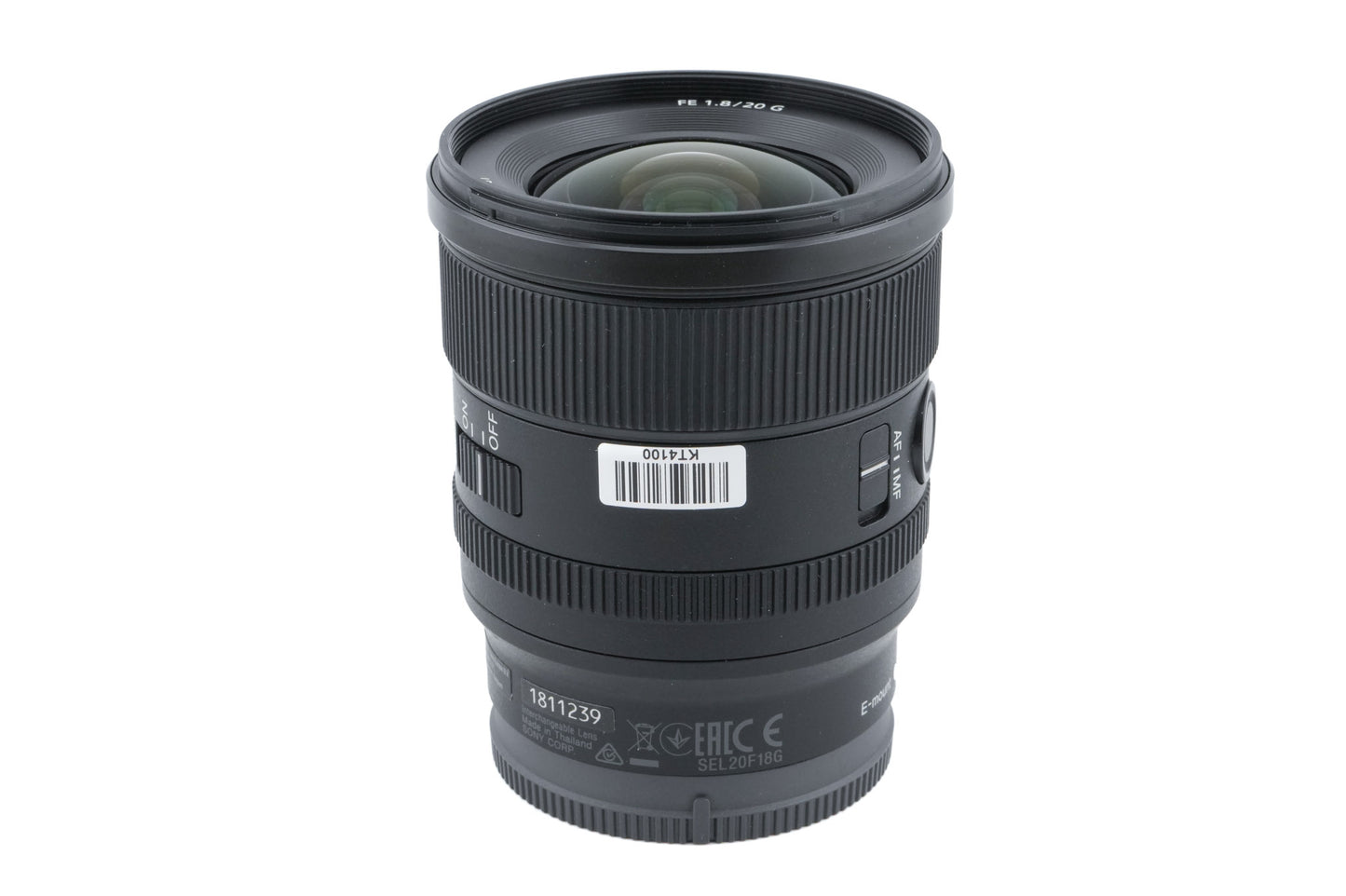 Sony 20mm f1.8 G (SEL20F18G)
