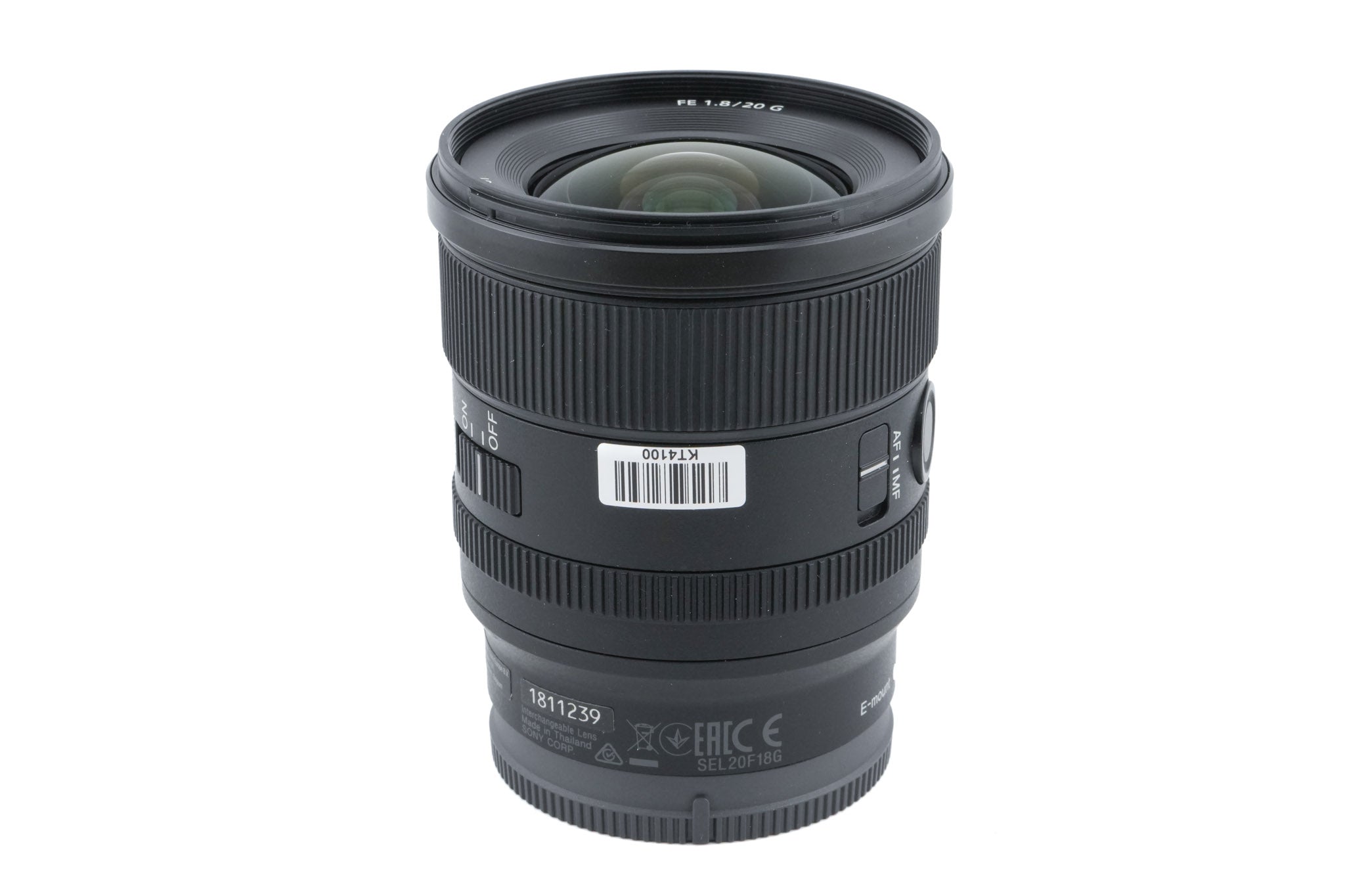 Sony 20mm f1.8 G (SEL20F18G)