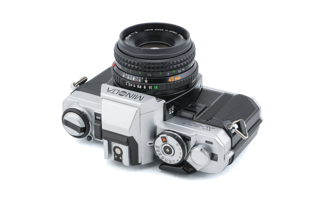 Minolta X-500 + 45mm f2 MD Rokkor