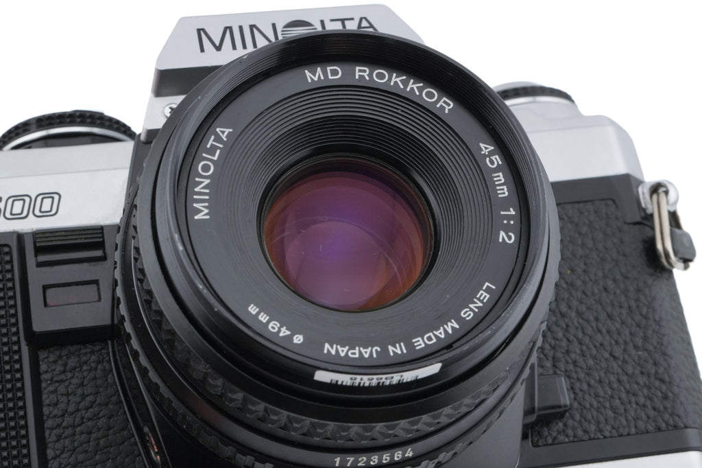 Minolta X-500 + 45mm f2 MD Rokkor