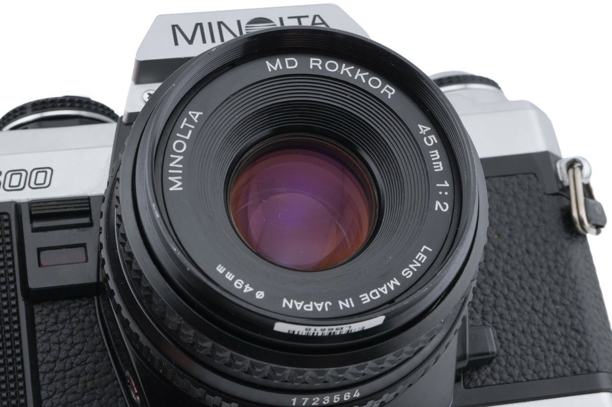 Minolta X-500 + 45mm f2 MD Rokkor