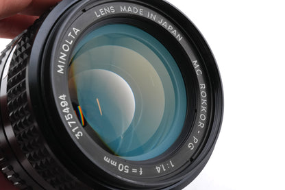 Minolta 50mm f1.4 MC Rokkor-PG