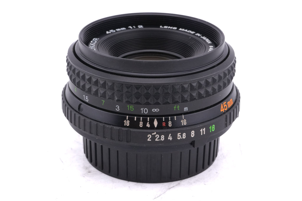 Minolta 45mm f2 MD Rokkor