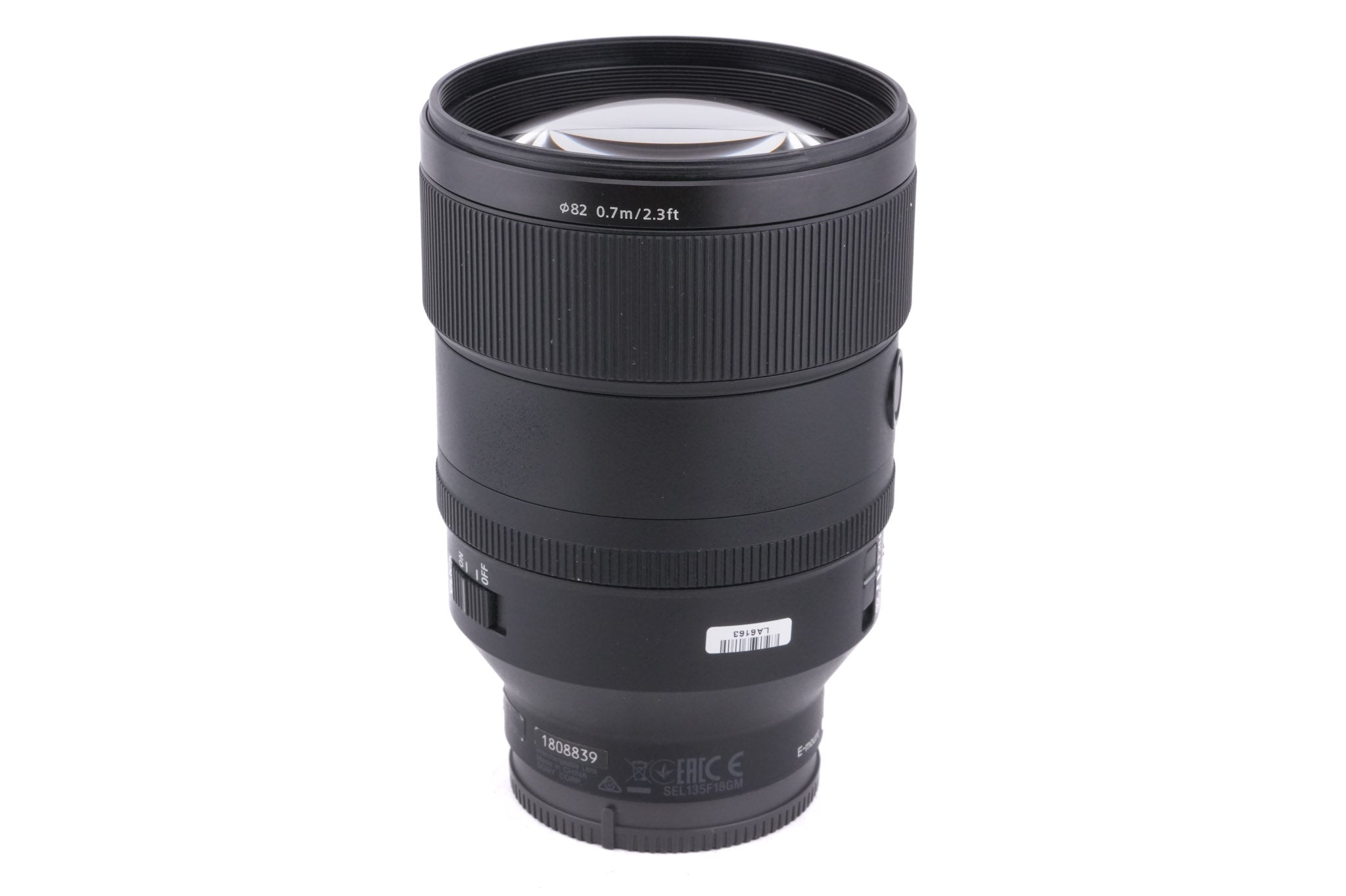 Sony 135mm f1.8 GM (SEL135F18GM)