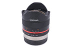 Samyang 8mm f2.8 UMC Fisheye II