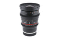 Samyang 20mm T1.9 ED AS UMC - Lens
