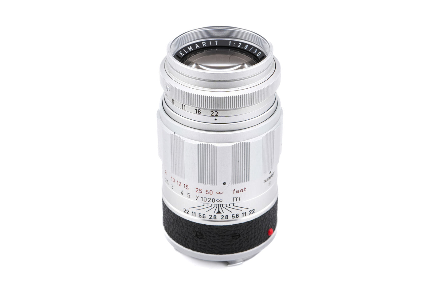 Leica 9cm f2.8 Elmarit (Silver, ELRIT-M / ELRIM / 11129) - Lens
