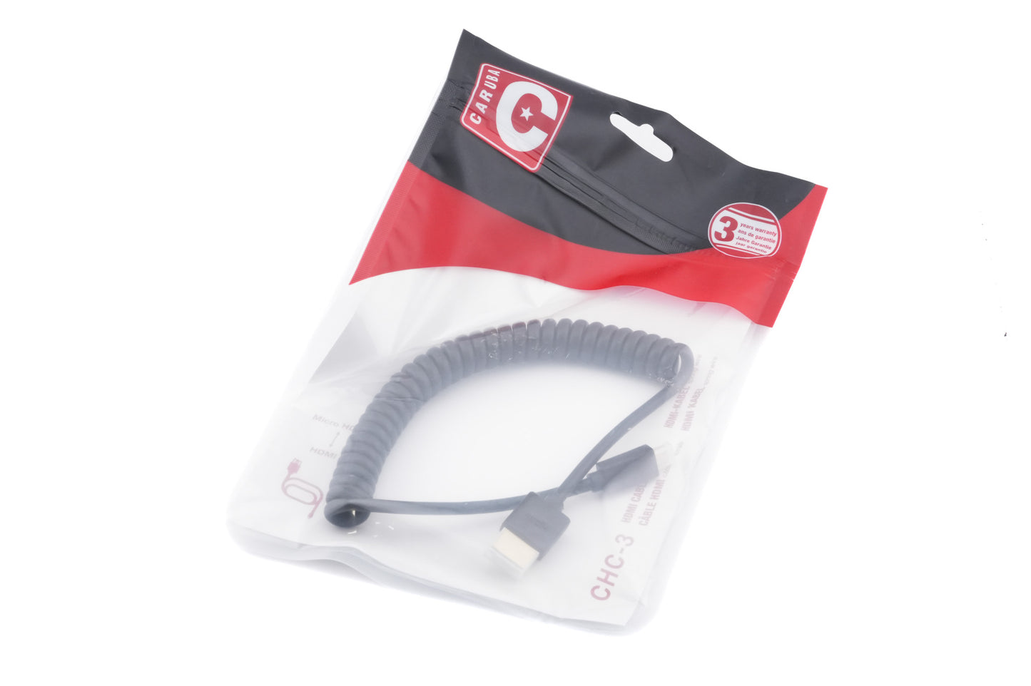 Caruba CHC-3 Coiled Micro HDMI - HDMI Cable - Accessory